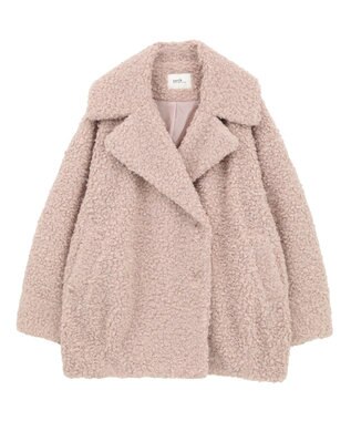 earth music&ecology ループファーコート Ivory