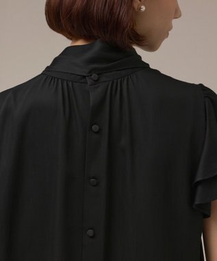 GRACE CONTINENTAL フリルボウタイブラウス ブラック