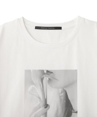 YECCA VECCA 【UVカット】フォトプリントTee Off White