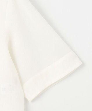 自由区 【カタログ掲載・接触冷感・洗える】シアーラミーローンクロップド丈 ブラウス オフ