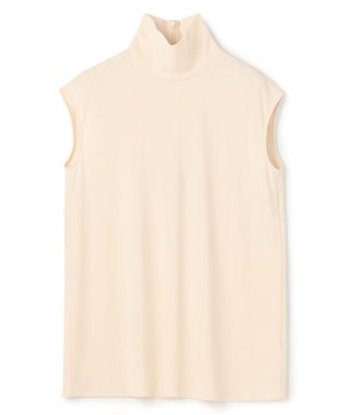 BEIGE， 【洗える・VERY 6月号掲載】MELLE / ジャージーハイネックカットソー Ecru