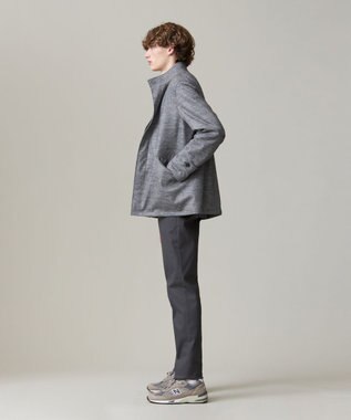 J.PRESS MEN 【KING SIZE】ウールバランサーショートカーコート グレー系3