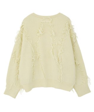 Green Parks フリンジニットプルオーバー Ivory