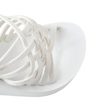 San-ai Resort（三愛水着楽園） 【SALE】グリッター厚底ビーチサンダル【San-ai Resort（サンアイリゾート）】 ホワイト