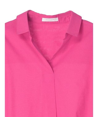 Green Parks 綿麻混スキッパーシャツ Shocking Pink