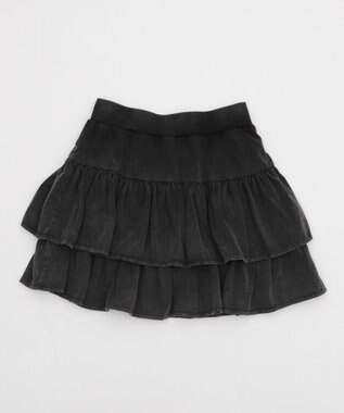 WEGO 【ウエストゴム】カットフリルスカパン スミクロ