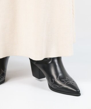 BONTRE 【MIONOTIS/ミオノティス】ショートウェスタンブーツ/40412 ブラック