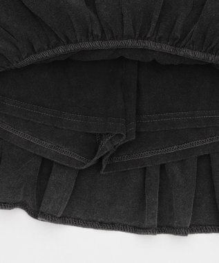 WEGO 【ウエストゴム】カットフリルスカパン スミクロ