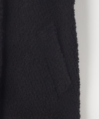 自由区 S FLUFFYステンカラー コート ブラック系