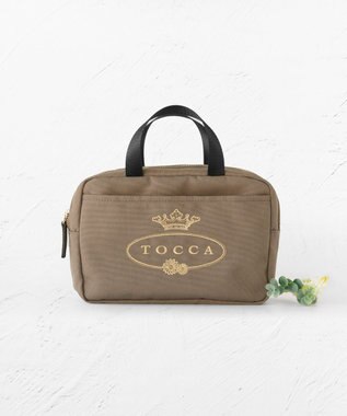 TOCCA TOCCA LOGO POUCH BAG ポーチ カーキ系
