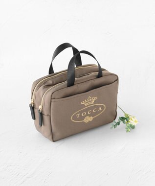 TOCCA TOCCA LOGO POUCH BAG ポーチ カーキ系