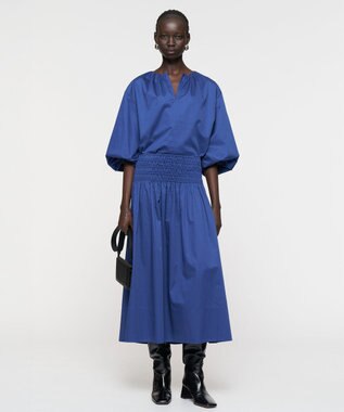 JOSEPH 【洗える】コットンサティーン　ブラウス Cobalt