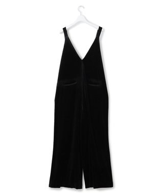 23区 【SACRA】トリアセテートベロア サロペット ブラック系