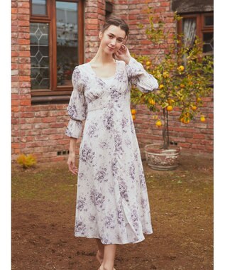 Maison de FLEUR フラワープリントワンピース