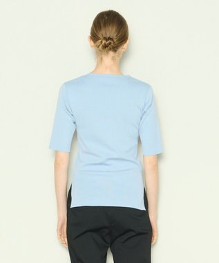 JOSEPH 【洗える】フィールコットン　ニットTEE Sky blue