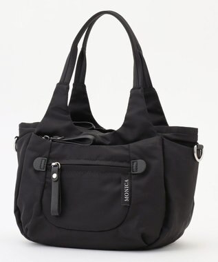 LA BAGAGERIE 【MONICA】ラウンド2WAYミニトートバッグ ブラック