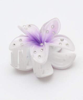 WEGO Lラインストーンフラワーバンス ライトパープル