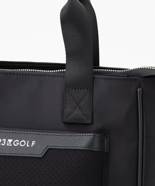23区GOLF 【UNISEX】ツイルコンビ カートバッグ ブラック系