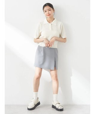 earth music&ecology ループヤーンプルオーバー Ivory