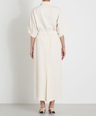 NAVE 【ReNAVE　洗える】アセテートギャバスカート オフホワイト