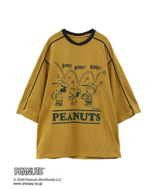 CRAFT STANDARD BOUTIQUE 【ユニセックス】PEANUTS/スヌーピー ゲームシャツTEE Mustard