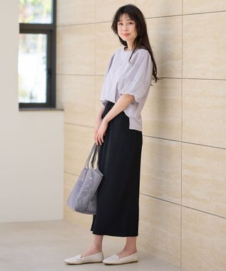 ANY チュールコンビパフスリーブプルオーバー グレー