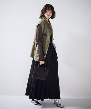 GRACE CONTINENTAL RollingSTHandbag ダークブラウン