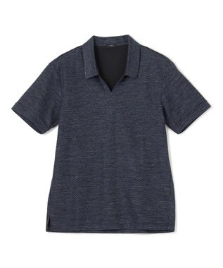 JOSEPH HOMME 【WEB限定商品】トップヘリンボンジャージー　スキッパー ネイビー系