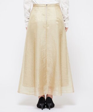 uncrave 【手洗い可】リンクルオーガンジー フレアスカート（uncrave STANDARD） ベージュ