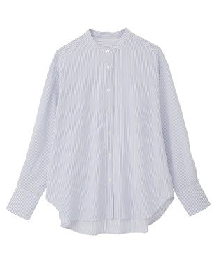 Green Parks バンドカラーインナーシャツ Stripe