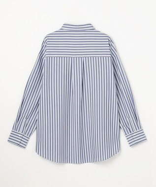 ANY L ＡＮＹオーバーサイズシャツ ブルーストライプ
