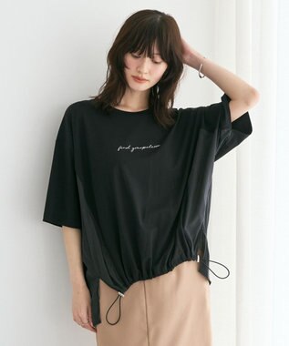YECCA VECCA 裾ドロストデザインロゴTee