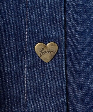 ANY KIDS デニムジャンパースカート ネイビー