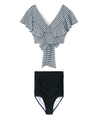 San-ai Resort（三愛水着楽園） 【SALE】カバーデザイン　ノンワイヤー水着　9M　【San-ai Resort（サンアイリゾート）】 ブラック