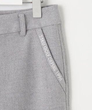23区GOLF ウールライクなキレイ見えボトムス【WOMEN】【ストレッチ】ＴＲストレッチ ベーシックパンツ ライトグレー系