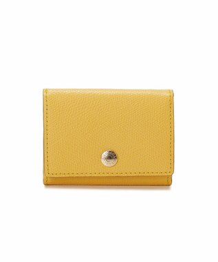 TOPKAPI 【TOPKAPI】角シボ型押し・三つ折りミニ財布 COLORATO コロラート レモンイエロー
