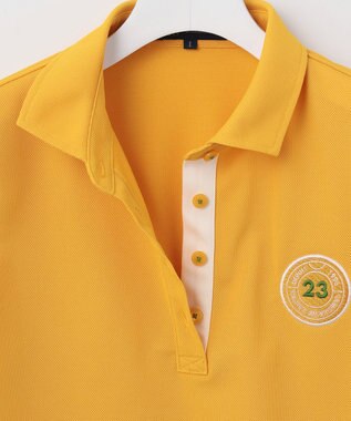 23区GOLF 【WOMEN】【吸水速乾/UVカット】エイトロックポロシャツ イエロー系