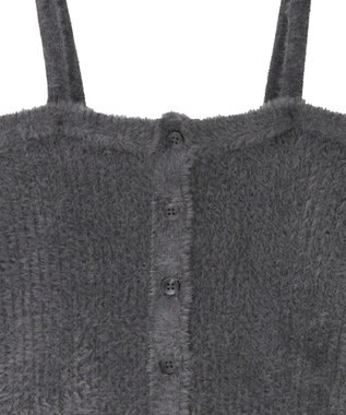 AMERICAN HOLIC 【2WAY】シャギーニットチューブトップ Charcoal Gray