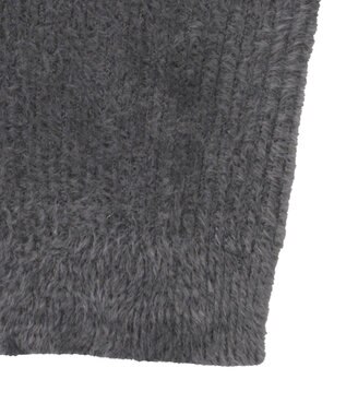 AMERICAN HOLIC 【2WAY】シャギーニットチューブトップ Charcoal Gray