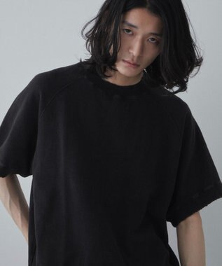 WEGO 【ユニセックス着用ITEM】ハーフスリーブスウェット ブラック