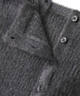 AMERICAN HOLIC 【2WAY】シャギーニットチューブトップ Charcoal Gray