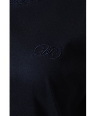 DAKS ミニハウスチェック襟 ダブルカラーTシャツ ネイビー