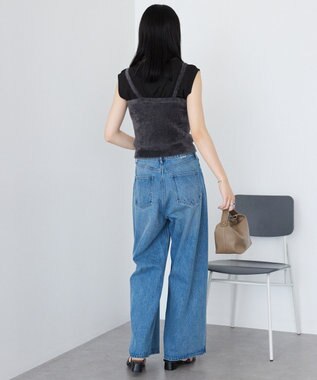 AMERICAN HOLIC 【2WAY】シャギーニットチューブトップ Charcoal Gray