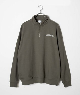 WEGO ヘビーウエイトハーフZIPワンポイントPO カーキ