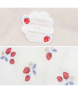 PET PARADISE ペットパラダイス クール カート用 クッション 《苺花柄》 ホワイト×レッド