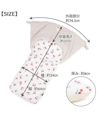 PET PARADISE ペットパラダイス クール カート用 クッション 《苺花柄》 ホワイト×レッド