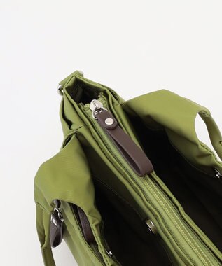 LA BAGAGERIE 【MONICA】ラウンド2WAYミニトートバッグ グリーン