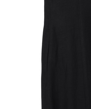 BEIGE， BERNARD / リネン混 フロントジップ スタンドカラードレス Black