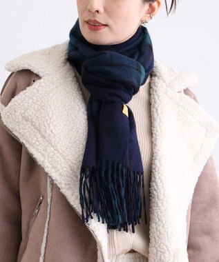 MOONBAT WEB限定【洗える】ミエル (miel) カシミヤ100％ チェックストール