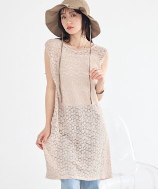 earth music&ecology 【2WAY】レースギャザーワンピース